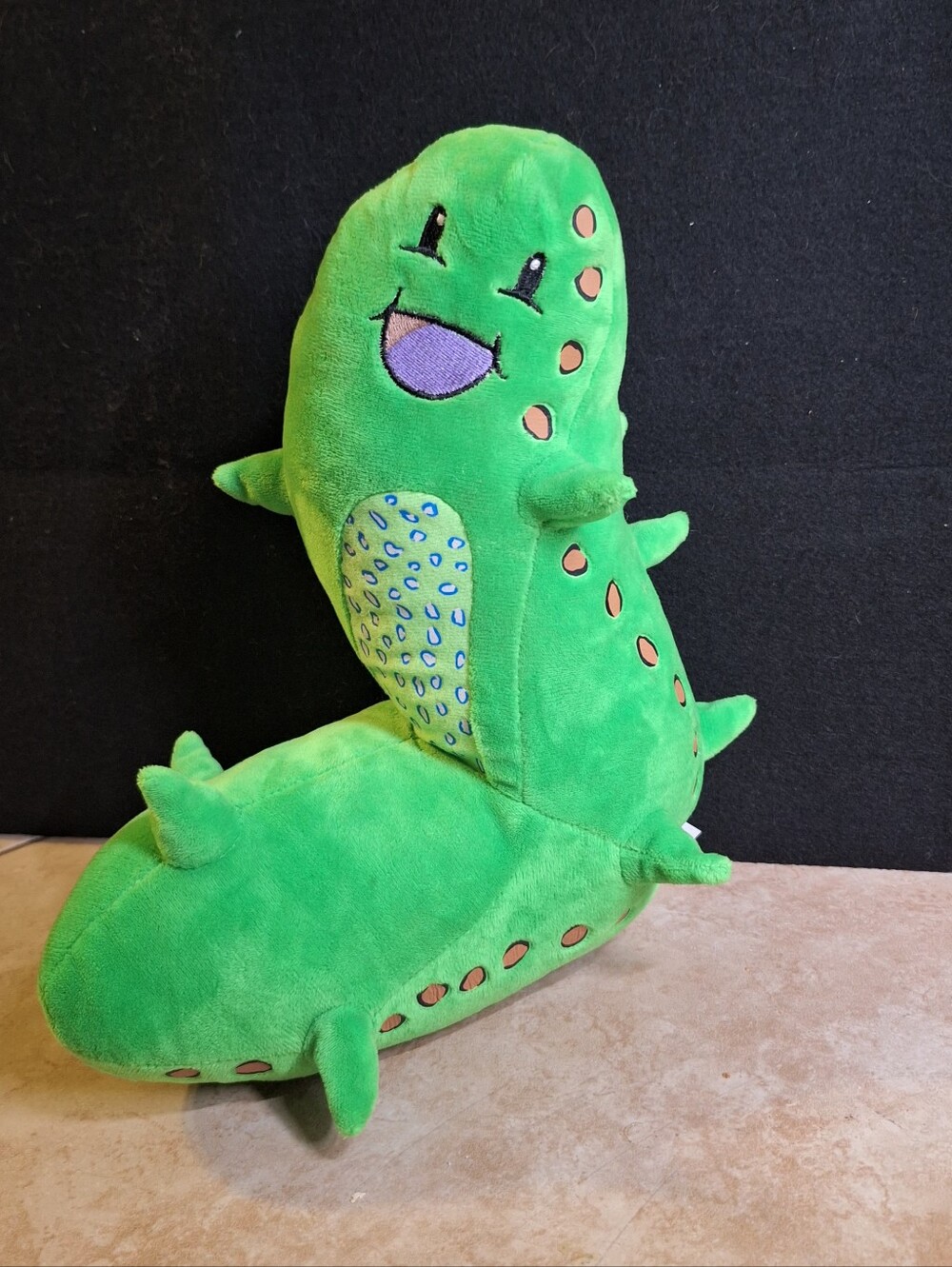 Dixie State Univ. Plush Mascot Jerry The Sea Cucumber 11" Campus Horns Green DSU